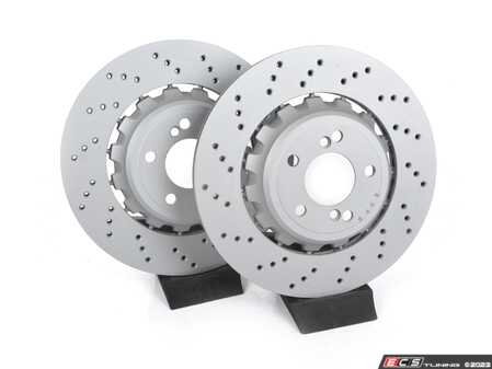 ES#4635702 - 34212284812KT - Zimmerman Rear Brake Rotors - Pair - Zimmerman Formula Z 370x24 - Zimmermann - BMW