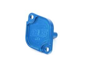 ES#4714984 - BMS-TLID-BLU - Billet Oil Thermostat Lid - Blue - Fits 2006+ N54 N55 S55 BMW Engines with factory oil thermostat - Burger Motorsports - BMW