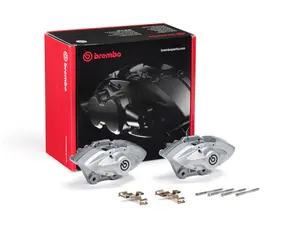 ES#4745424 - 342167994612S - Performance Brake Caliper Set - Silver - Rear - This pair of Brembo calipers are sure to restore or upgrade your braking performance. Direct replacement for F8x M2/M3/M4 and vehicles with the M-Performance Braking System retrofit kit. - Brembo - BMW