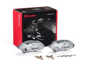 ES#4736888 - 3411679946S - Performance Brake Caliper Set - Silver - Front - This pair of Brembo calipers are a direct replacement for factory M-Sport and 35/40i brake calipers, found on many F3X BMW vehicles. - Brembo - BMW