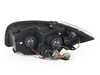 ES#3021236 - 2LHPE8708TM - 1 SERIESCHROME PROJECTOR HEADLIGHT - LED light strip & Standard turn signal lights - Matte Black Housing/Clear Lens - Spec-D Tuning - BMW