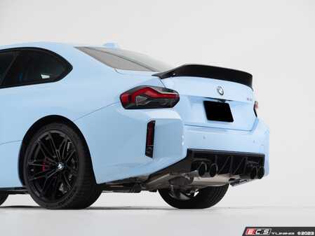 ES#4876694 - 050581LAEBKT - G87 M2 Gloss Black High Kick Spoiler & Rear Diffuser - Transform the entire rear end of your G87 M2! - Enthusiast Bundles - BMW