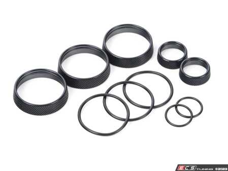 ES#4623652 - L080B - Billet Aluminum Trim Knobs - Black - Add a sophisticated touch to your vehicle's interior. - LEYO - Volkswagen
