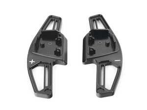 ES#4691094 - 8234-5H-791 - BFI Complete Replacement Shift Paddles - Black Anodized - White Indicators - Full replacements made from billet aluminum and inlaid with black Alcantara - Black Forest Industries - Volkswagen