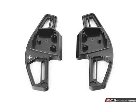 ES#4691094 - 8234-5H-791 - BFI Complete Replacement Shift Paddles - Black Anodized - White Indicators - Full replacements made from billet aluminum and inlaid with black Alcantara - Black Forest Industries - Volkswagen