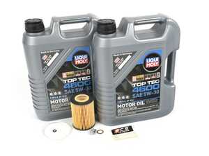ES#4642884 - 64218000092KT - Liqui Moly Top Tec 4600 Diesel Oil Service Kit - (5w-30) - Includes Hengst filter and Liqui Moly Top Tec 4600 229.52 Spec oil - Assembled By ECS - Mercedes Benz