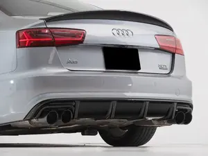 Audi C7.5 A6 S-Line Rear Diffuser - Gloss Black