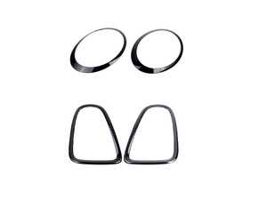 ES#4750858 - 51132254895kt1KT - Headlight & Taillight Trim Rings Jet Black  R56 R57 R58 R59 - Main Trim piece in a kit to upgrade the looks of your MINI - Bremmen Parts - MINI
