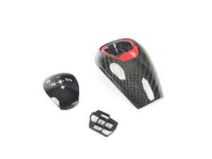 ES#4709209 - ATK-BM-0990 - Carbon Fiber Gear Selector Cover - E9x M3 - Upgrade the appearance of your DCT shifter - AUTOTECKNIC - BMW