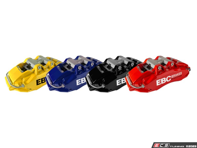 EBC BBK042YEL-1 Racing 2019+ Toyota GR Supra Yellow Apollo-6 Calipers 380mm Rotors Front Big Brake Kit main image 1
