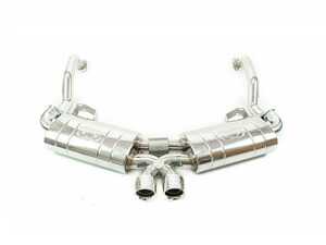 ES#4751069 - FS.POR.987.MAXP - Fabspeed Porsche 987 Boxster / Cayman Maxflo Performance Exhaust System (2005-2008) - Dramatically improve sports car sound and throttle response with upgraded Maxflo mufflers and inlet tubing. Includes Deluxe Bolt-On Dual Style Tips in Stainless Steel - Fabspeed - 