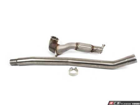 ES#4669388 - ssxvw686 - Large Bore Downpipe & Hi-Flow Sports Cat - Stainless steel 80mm downpipe with high flow catalytic converter designed to work with factory cat-back exhaust systems. - Milltek Sport - Volkswagen