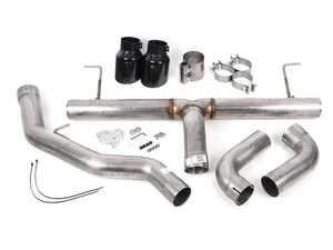 ES#4690725 - 3020-33429 - AWE Track Edition Axleback Exhaust - Diamond Black - Loud, aggressive, muffler-delete exhaust for BMW G2X 330i/430i performance. - AWE - BMW