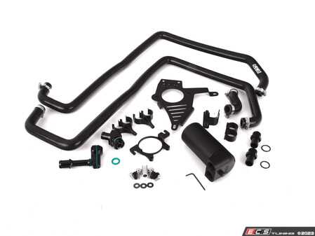 ES#4750883 - 033649la01KT - MK8 GTI / Golf R Baffled Oil Catch Can System - Everything needed to keep your intake tract clean and oil free! - ECS - Volkswagen