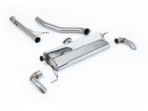 ES#4733546 - SSXVW738 - Atlas Cat-Back Exhaust System - Non-Resonated - Direct replacement 80mm/3.15" 304L stainless steel exhaust system with turndown tips - Milltek Sport - Volkswagen