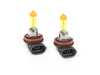 ES#2526576 - ZZH8BSPYa -  H8 Pure Yellow Bulb - Pair - Similar to 3000k HID color, increase intensity & visual appeal with a yellow hue - ZiZa - Audi BMW Volkswagen MINI Porsche