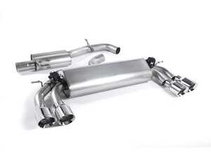 ES#4159445 - SSXVW399 - Valved Cat-Back Exhaust System - Resonated - Get that Exhaust tone you've been looking for! Features 3" construction with quad polished round GT-100 tips. - Milltek Sport - Volkswagen