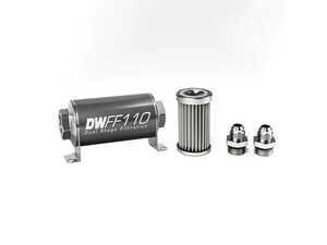 ES#4752959 - 8-03-110-005K-8 - 8AN 5 Micron Universal Inline Fuel Filter - Perfect For Custom Fuel Systems - DeatschWerks - Audi BMW Volkswagen Mercedes Benz MINI Porsche