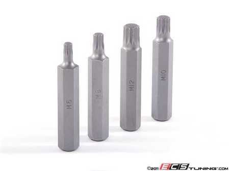 ES#9013 - HB-120612 - 3" Reach Triple Square Driver Kit - 4 Pieces - A must have tool for modding or repairing your German car - Schwaben - Audi BMW Volkswagen Mercedes Benz MINI Porsche