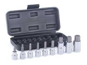 ES#11420 - HBS-M9PCSh - Hex Head Socket Kit - 9 Pieces - 3/8" and 1/2" Drive Allen, 4-17mm - Schwaben - Audi BMW Volkswagen Mercedes Benz Porsche