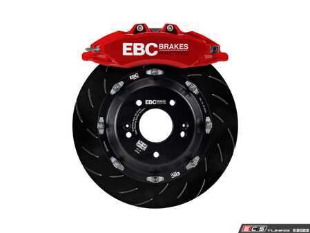 ES#4753109 - BBK047RED-1 - Balanced Front Big Brake Kit - Racing Red - 355x32mm Rotor - Featuring 4-piston front calipers, fully floating two-piece rotors, BlueStuff pads, braided lines and required fluid and hardware. - EBC - BMW