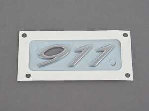ES#2598013 - 99155923102 - "911" Logo - Galvano Silver - Emblem for engine lid - Genuine Porsche - Porsche