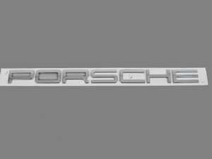 ES#2224172 - 99155923500 - "PORSCHE" Logo - Galvano Silver - Emblem for engine lid - Genuine Porsche - Porsche