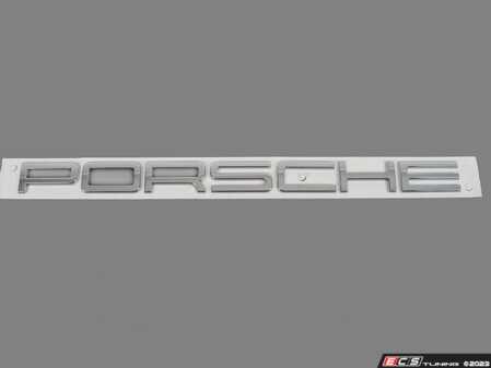 ES#2224172 - 99155923500 - "PORSCHE" Logo - Galvano Silver - Emblem for engine lid - Genuine Porsche - Porsche