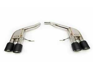 ES#4755535 - FS.POR.MCNV6S.MP - Fabspeed Porsche Macan S / GTS / Turbo V6 Rear Slip-on Sport Exhaust (2019-2021) - True highflow slip-on high performance exhaust system. Improves power, exhaust tone, and saves weight! Satin Black Quad Tips! - Fabspeed - Porsche