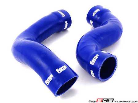 ES#1832526 - FMKT008B - Upper Intercooler Boost Hose Kit - Blue - 2-piece kit connects turbo and intake manifold to intercooler - Forge - Audi
