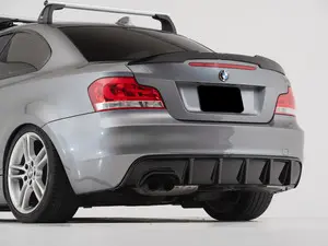 E8x M-Sport Rear Diffuser - Gloss Black