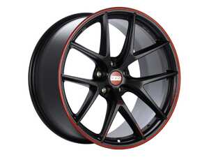 ES#4753543 - CI2201NEKT1 - 19" BBS CI-R Nurburgring Edition Wheels - Set Of Four - 19x9 ET42 5x112 66.6CB - Satin Black with Red Rim Protector - BBS - Audi Mercedes Benz