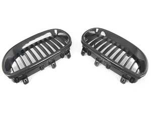 ES#4715992 - ATK-BM-0068 - Carbon Fiber Front Grille Set - E60/E61 5-Series/M5 - The perfect carbon fiber grille upgrade for your E60/E61 5-Series/M5 - AUTOTECKNIC - BMW