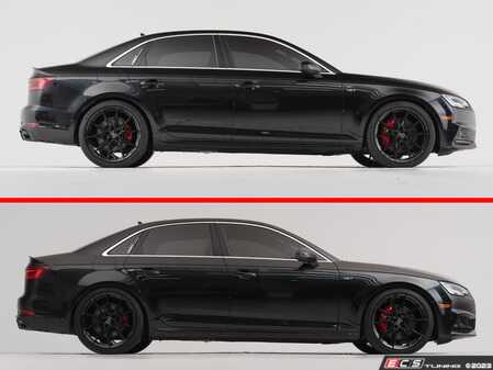 ES#4714528 - 051204LA01-A - B9 A4 / S4 Lowering Spring Set - Dramatically improve looks and handling with and average lowering up to 1.5" front and rear. - ECS - Audi