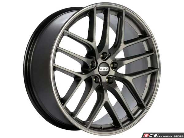 BBS CC-R 20x8.5 5x112 ET42 Satin Platinum Polished Rim Protector Wheel -82mm PFS/Clip Required main image 0