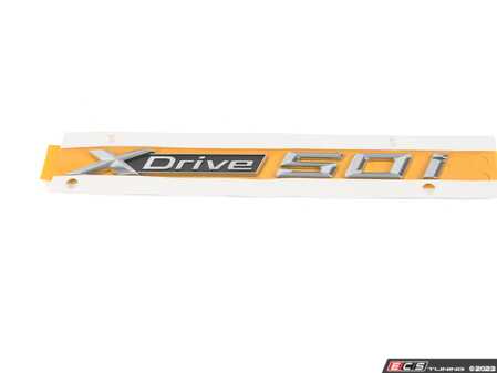 ES#2714456 - 51147345055 - Model Emblem - X Drive 50I - Genuine BMW - BMW