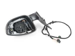ES#2993479 - 1Q1857508BM9B9 - Mirror Assembly - Right  - Mirror housing, electric adjustment and heated, does not include painted cover or glass - Genuine Volkswagen Audi - Volkswagen