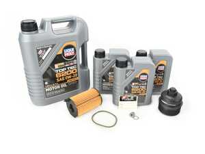 ES#4755719 - 20236KT2 - Liqui Moly Top Tec - Oil Service Kit (0w-20) - With ECS Billet Oil Filter Housing - Includes LiquiMoly Top Tec 6200 508.00/509.00 0W20 oil, Hengst Filter, drain plug, and washer for a complete oil service. Includes a heavy duty ECS Billet Aluminum Oil Filter Housing for stress-free servicing and motoring. - Assembled By ECS - Audi