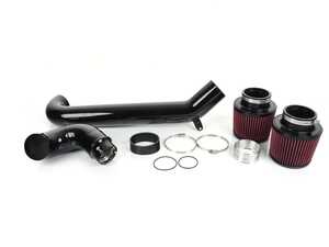 ES#4424220 - G8X-ELT-INTK-R - BMS Elite Performance Intake - Black High Gloss w/ Red Filters - Replace your restrictive air box with these dual high flow cone filters for the highest possible air flow! - Burger Motorsports - BMW