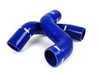 ES#1832526 - FMKT008B - Upper Intercooler Boost Hose Kit - Blue - 2-piece kit connects turbo and intake manifold to intercooler - Forge - Audi