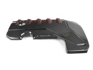 ES#4475749 - EVE-ST38V8S-CF-E - RS3 / TTRS Black And Red Carbon Kevlar Engine Cover - Add unique styling to your 2.5TFSI! - Eventuri - Audi