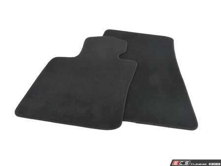 ES#4723009 - 51475A56039 - Front Carpet Factory Floor Mats Set Velour Black - Priced As Set - Replace or upgrade to factory MINI mats - Genuine MINI - MINI