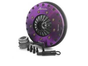 ES#4759062 - XKVW23696-2G - 9" Twin Solid Organic Clutch Discs Clutch Kit Inc Chromoly Flywheel + HRB - Street  - Designed for builds with up to an insane 890 FtLbf of torque! - XClutch - Audi Volkswagen