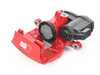 ES#3680400 - 8W0615404LQC8 - Rear Brake Caliper (Red) - Right - Includes the parking brake motor - Genuine Volkswagen Audi - Audi