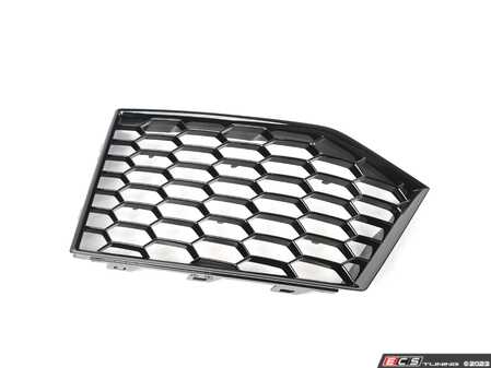 ES#3233312 - 8S0807681FT94 - Lower Bumper Grille - Glossy Black - Left Side - Located in the lower left side of the front bumper - Keep your exterior looking clean - Genuine Volkswagen Audi - Audi