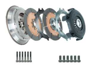 ES#4487924 - MRX-006-076 - MRX Ceramic Twin-Disc Clutch Kit W/ Flywheel - 215mm - DKM's Twin 215mm disc clutch kit designed to hold up to 650 ft/lbs of wheel torque - Designed for track and race vehicles - DKM - BMW