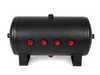 ES#1895405 - 10991 - 5 Gallon Steel Air Tank - Gloss Black - (NO LONGER AVAILABLE) - Universal 12.5"x20" tank with eight 1/2" ports - Air Lift - 