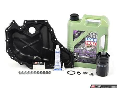 ES#2602416 - 06H103600AAKT - Oil Pan Replacement Kit - Everything required to replace your leaking pan, including the oil change - Assembled By ECS - Audi