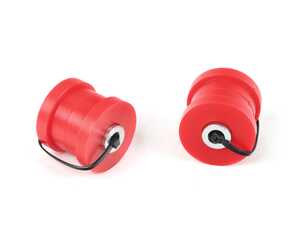 ES#4701644 - POW-062-75 - Polyurethane Rear Differential Carrier Mounts - Red (Street) - Pair - Eliminate excessive rear differential movement! - Verkline - Audi