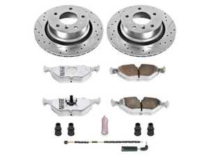 ES#3477806 - K962-26 - Z26 Street Warrior Brake Upgrade Kit - Rear - Performance oriented brake kit that comes complete with Z26 Carbon-Fiber Ceramic Brake Pads, Drilled Slotted & Zinc Plated Rotors, and stainless-steel hardware - Power Stop - BMW